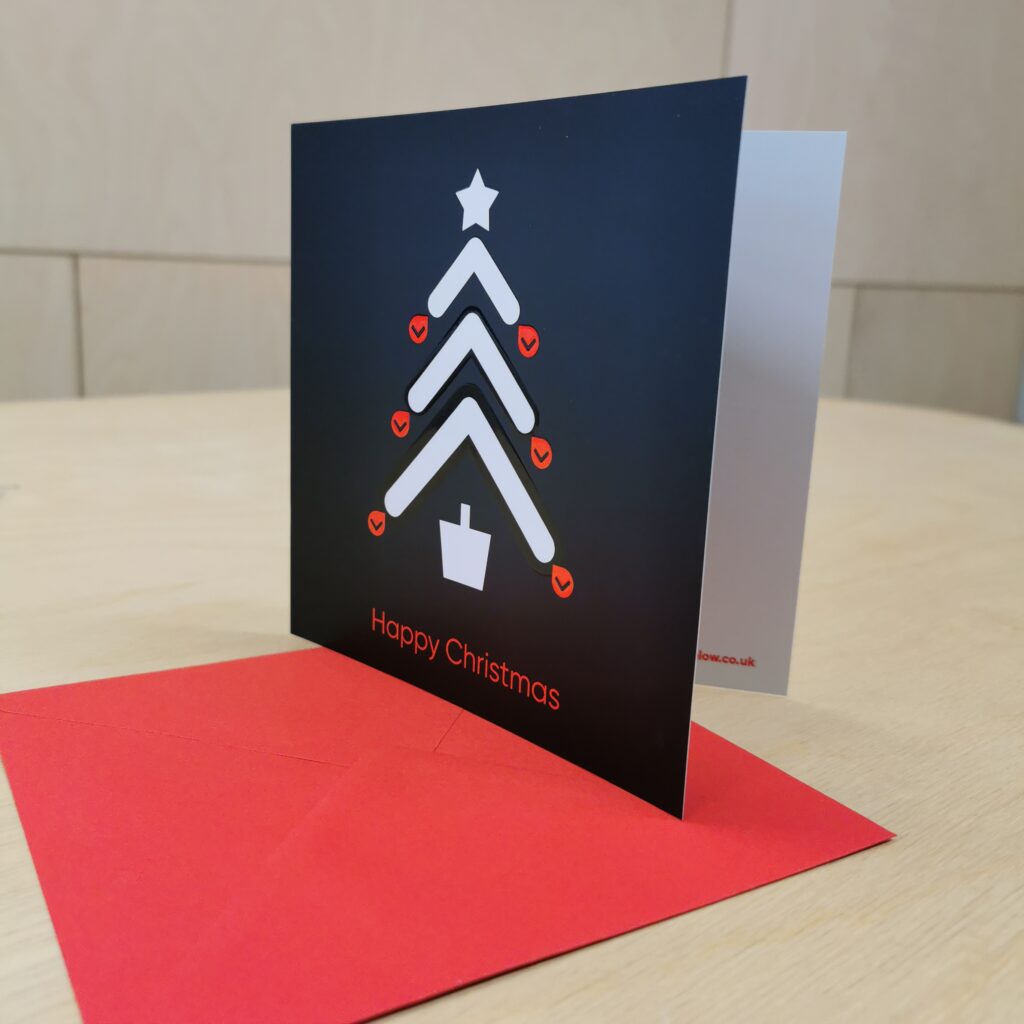 bespoke printed christmas card